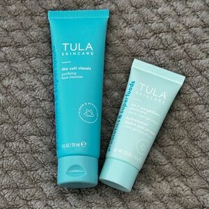 NEW TULA Skincare Purifying Face Cleanser and Moisturizer Set